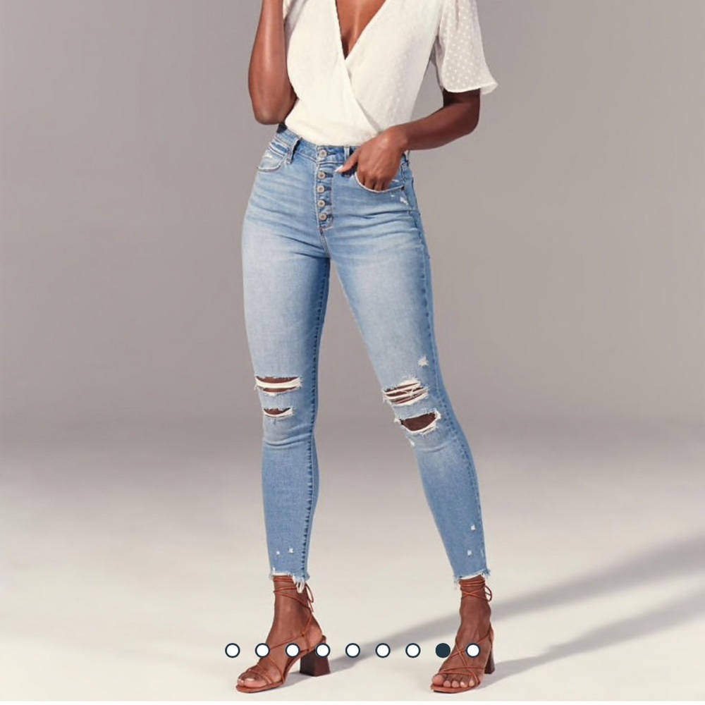 Abercrombie Curve Love High Rise Super Skinny Jean